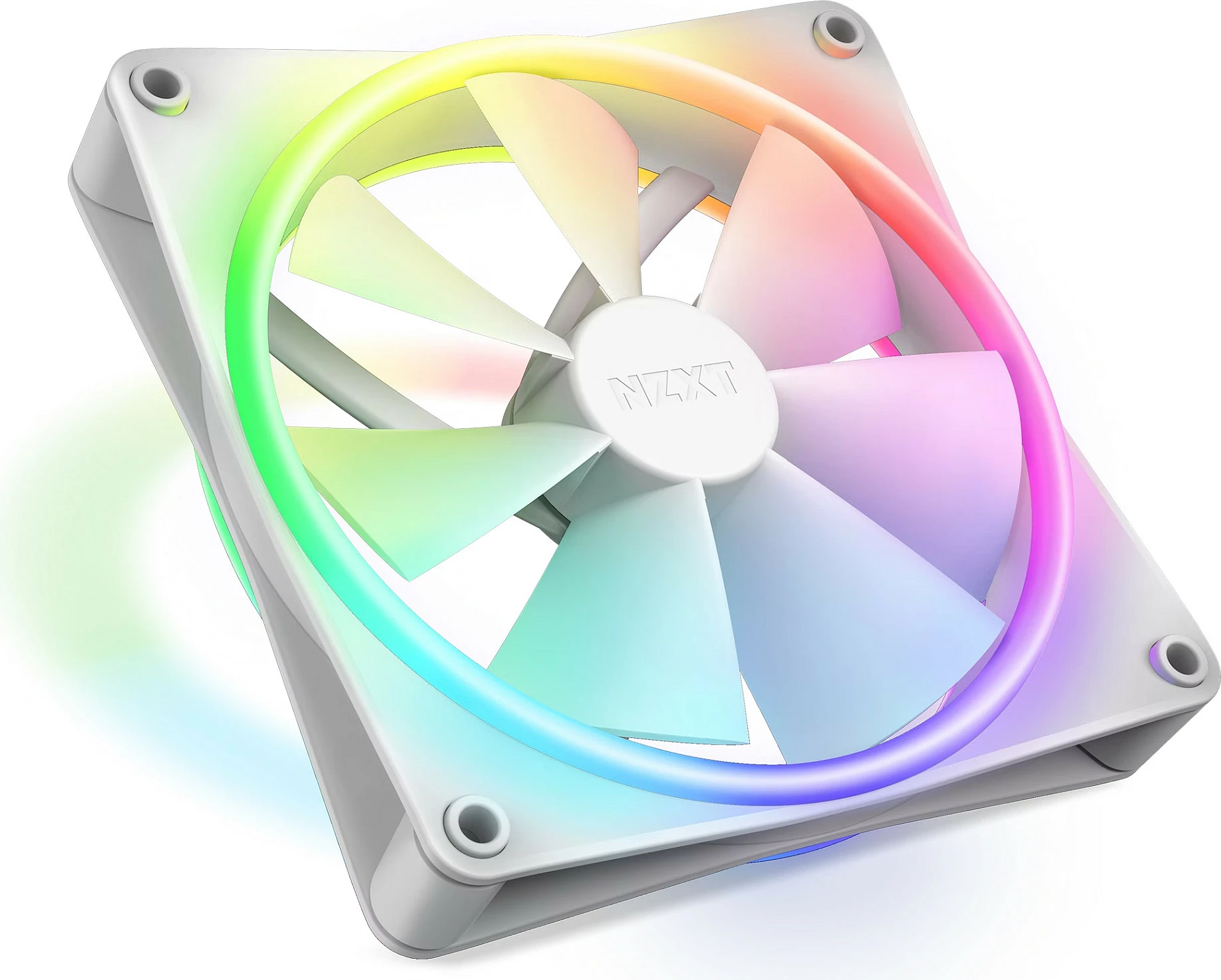 Fan NZXT F140 RGB DUO 140mm, 500-1800 RPM, i bardhë