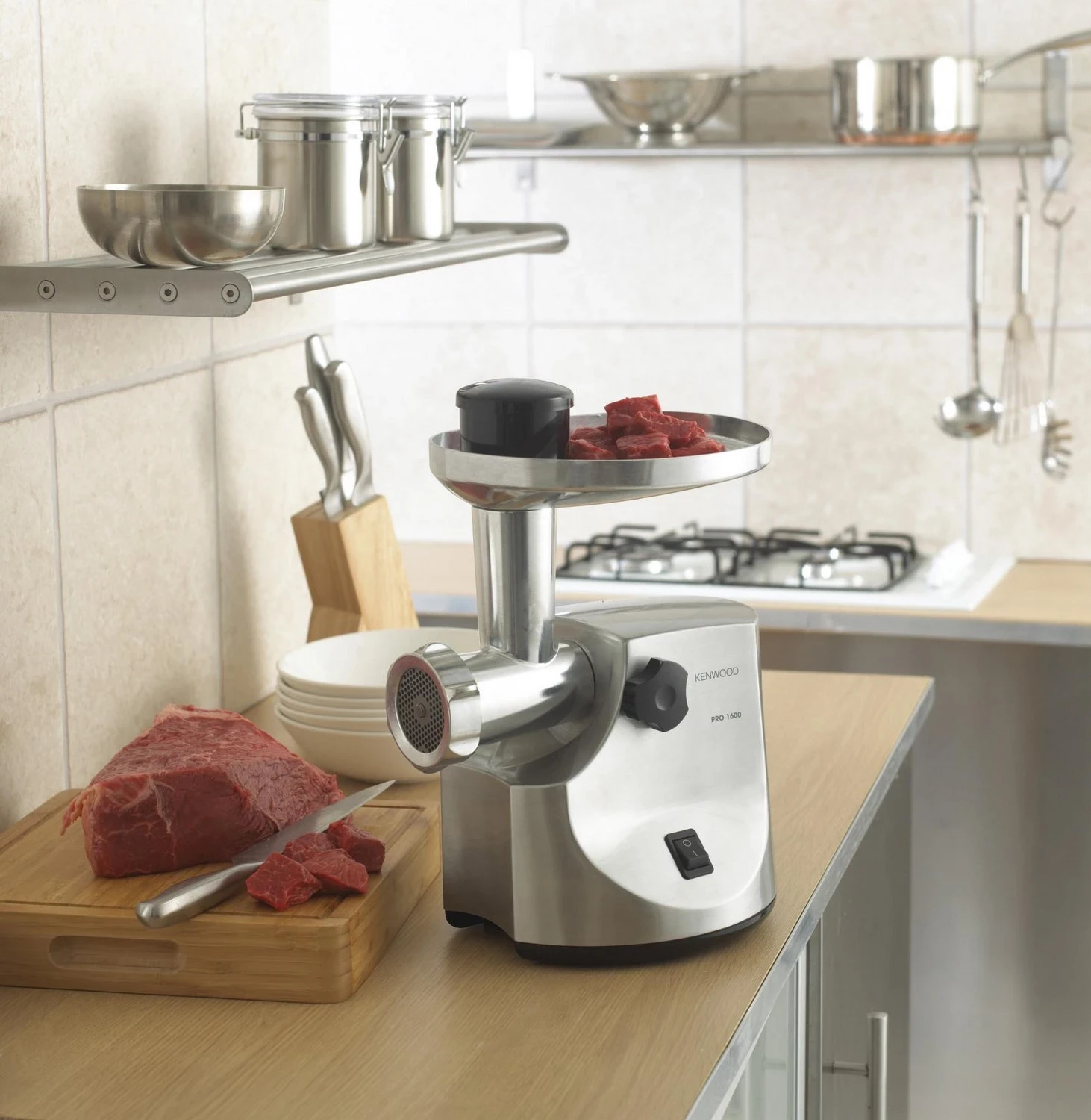 Grirëse mishi Kenwood MG510, argjend