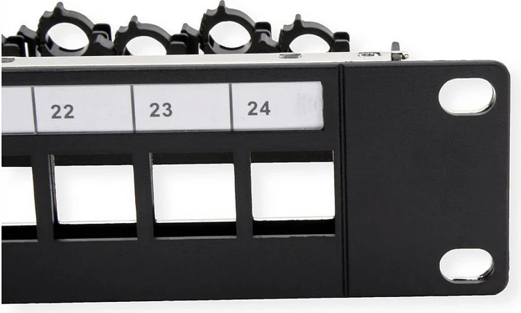 Patch panel ROLINE 26.11.0390, 24 porta, Cat6/Cat6a, 19", i zi