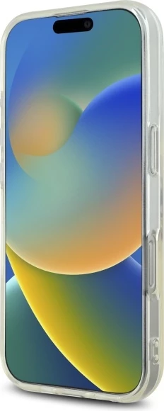 Mbështjellës Guess IML Heart për iPhone 16 Pro Max, Transparent