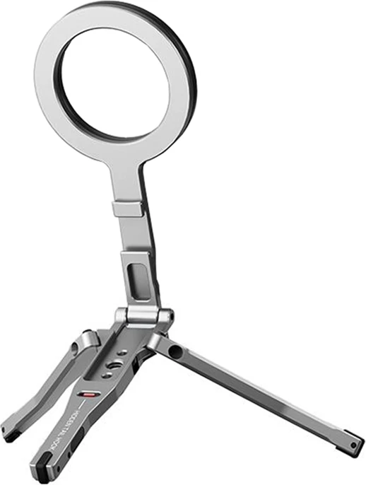 Mbajtës telefoni me tripod PULUZ PU3222H, MagSafe, i palosshëm, 11.7 cm i palosur, unazë 5.8 cm, gri