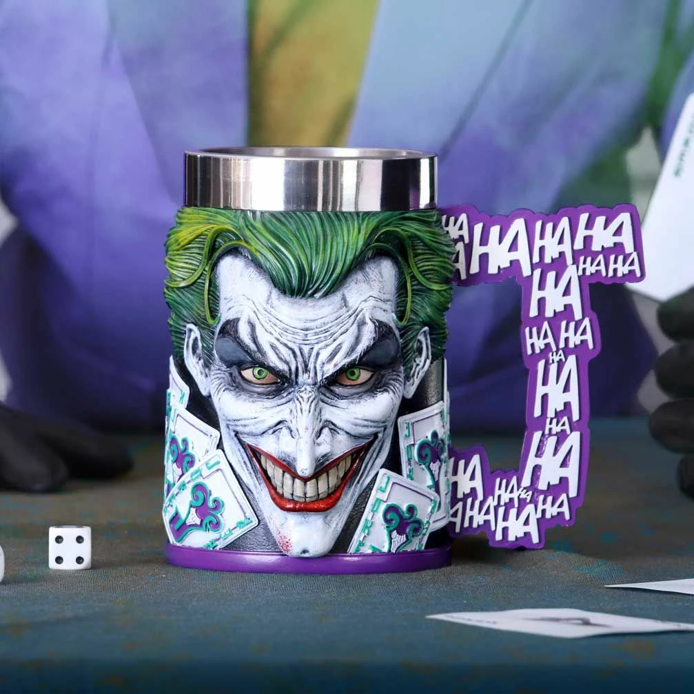 Filxhan koleksionues NEMESIS NOW The Joker 15.5 cm, rezinë me insert inox, i pikturuar me dorë