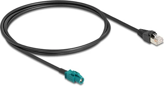Kabllo DeLOCK 90697 HSD Z në RJ-45, 1 m, zi/kaltër