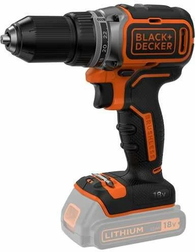 Shpuese/vidhosëse pa kabllo Black&Decker BL186N 18 V, brushless, 52 Nm, mandrinë 13 mm, portokalli/zi, pa bateri, pa karikues