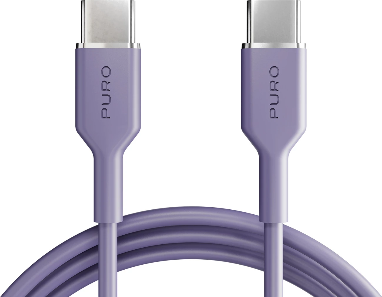 Kabllo USB-C në USB-C Puro ICON 1.5m, vjollcë