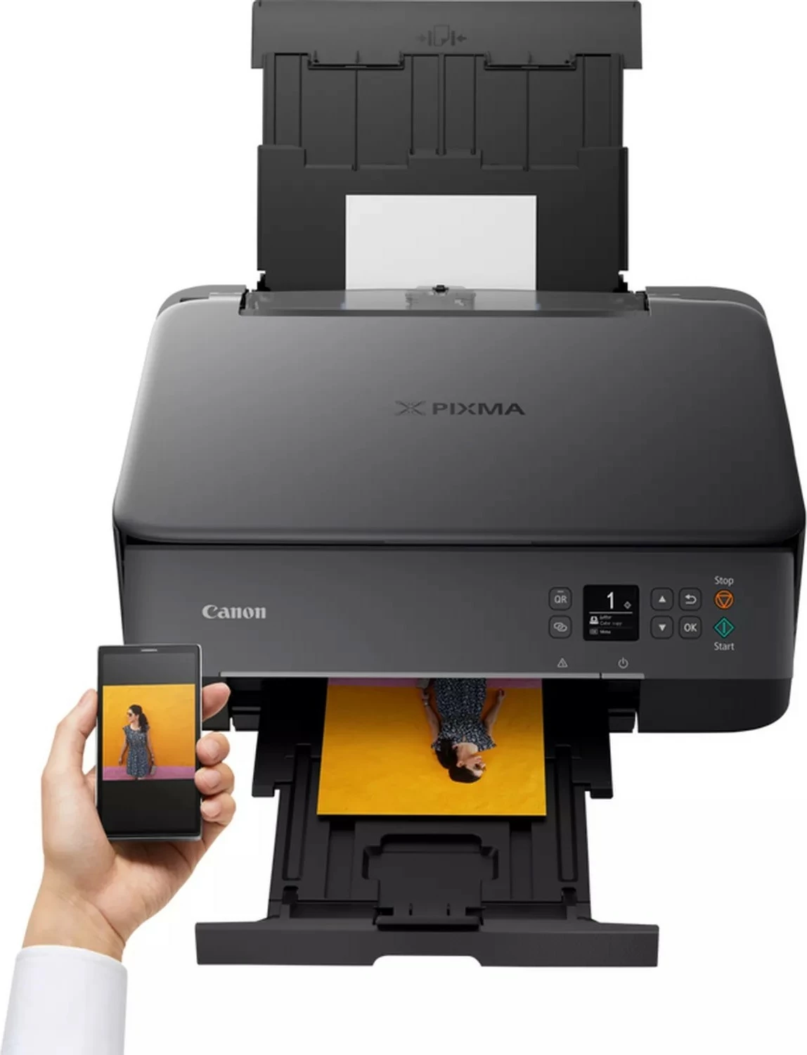 Printer Canon PIXMA TS5350i, Inkjet, Printim me ngjyra, 4800 x 1200 DPI, Kopjim me ngjyra, A4, E zezë
