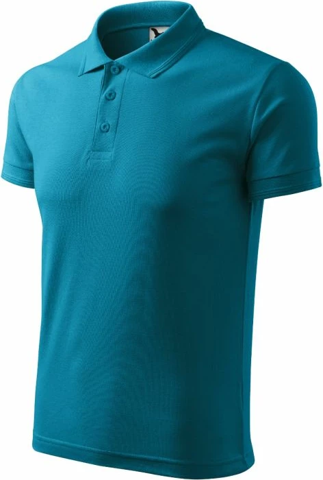 Polo maicë Malfini për meshkuj, blu e gjelbër