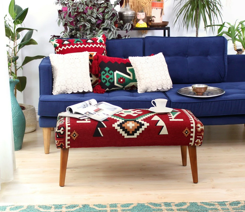 Puf Atelier del Sofa, Vezir, shumëngjyrësh, i kuq