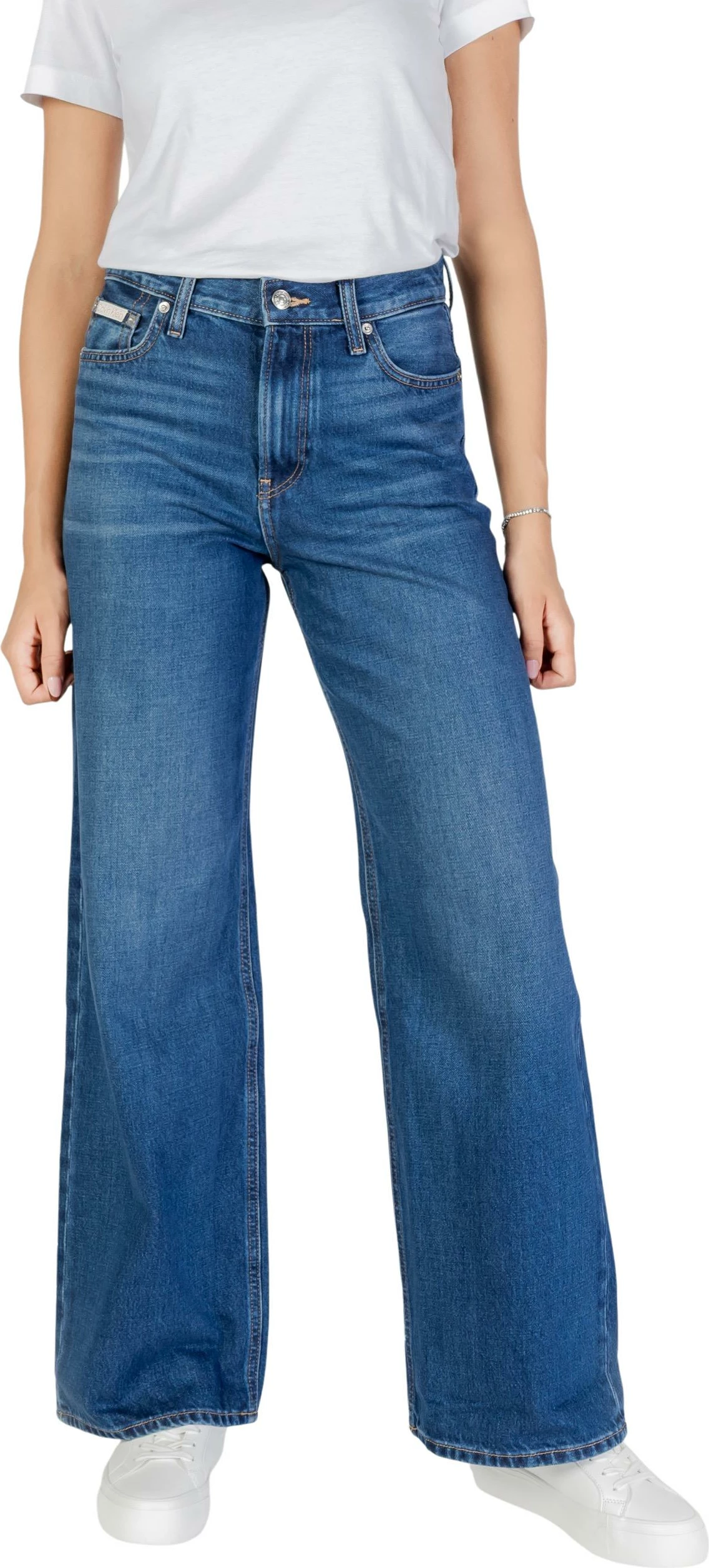 Xhinse baggy për femra Calvin Klein Jeans LOW RISE BAGGY CANAR LV047D716G, denim