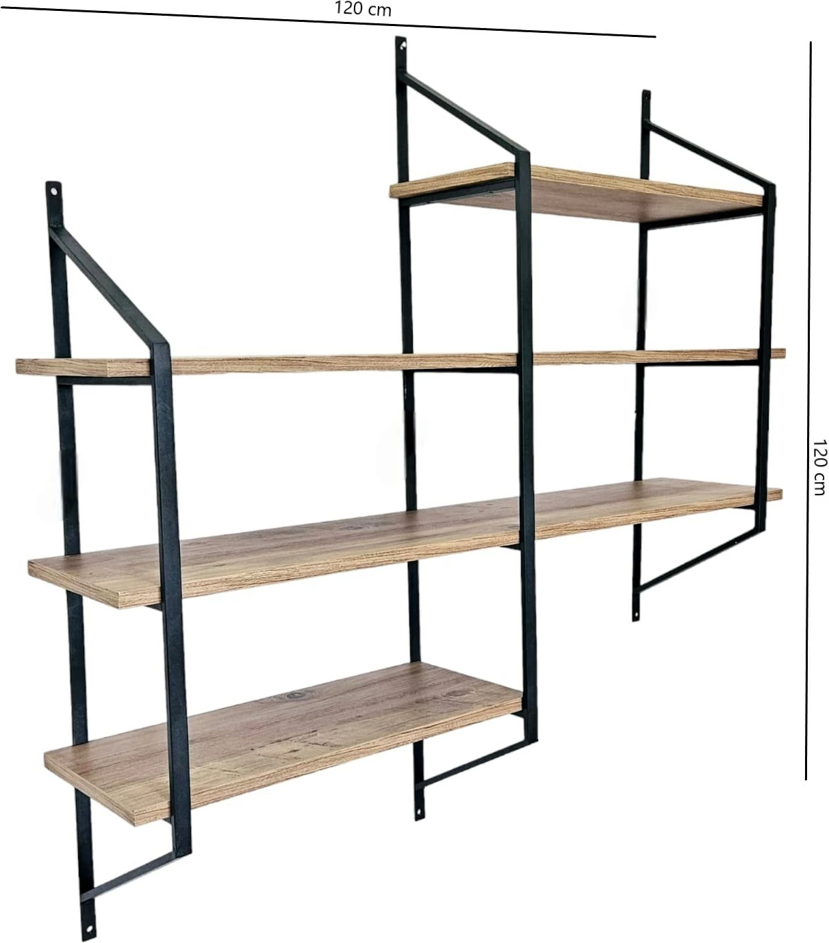 Raft muri Hanah Home, Raffy5, ngjyrë e zezë dhe Atlantic Pine