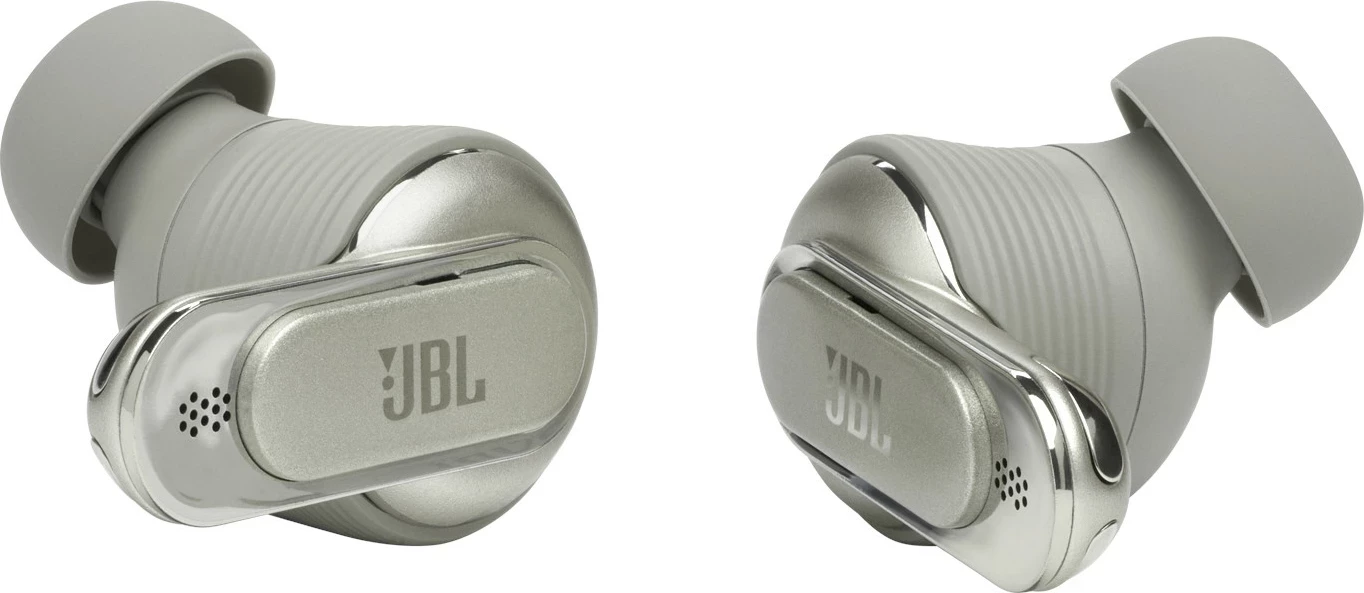 Kufje JBL Tour Pro 2 TWS, ANC adaptive, audio hapësinor, kasë karikimi Smart me ekran 1.45", Champagne