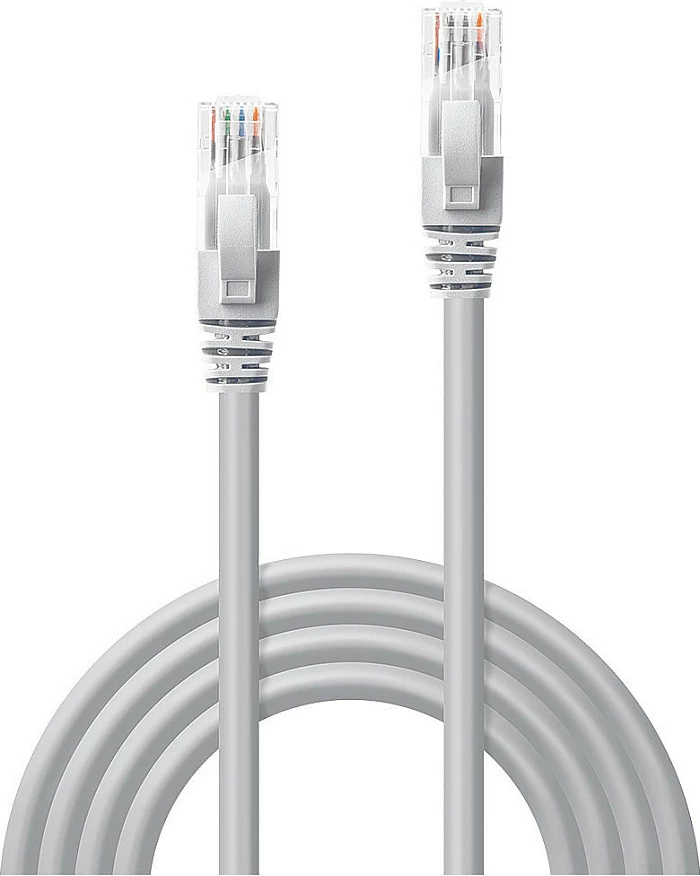 Kabllo rrjeti Lindy Cat6 U/UTP, 1 m, RJ-45, gri