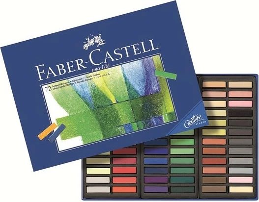 Set pastelë të butë Faber-Castell 128272, 72 ngjyra, multikolor