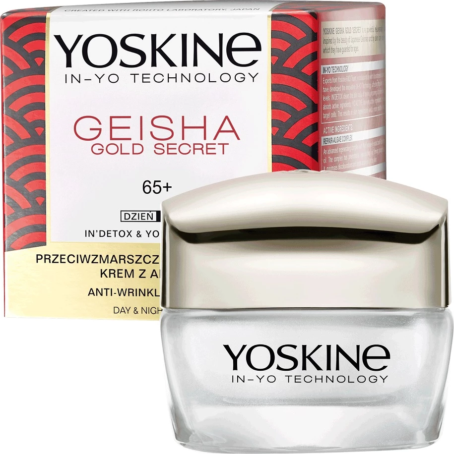 Krem për fytyrë kundër rrudhave Yoskine Geisha Gold Secret për femra 65+, 50ml