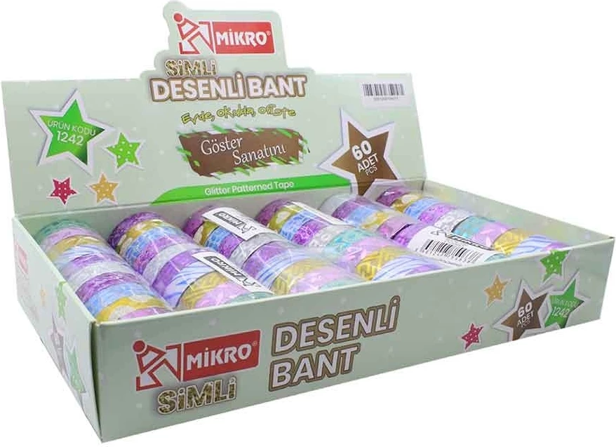 Shirit dekorativ me shkëlqim (Glitter Washi Tape)