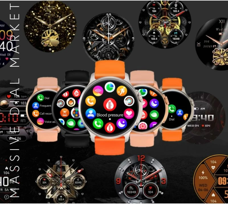 Smartwatch për meshkuj RUBICON, portokalli