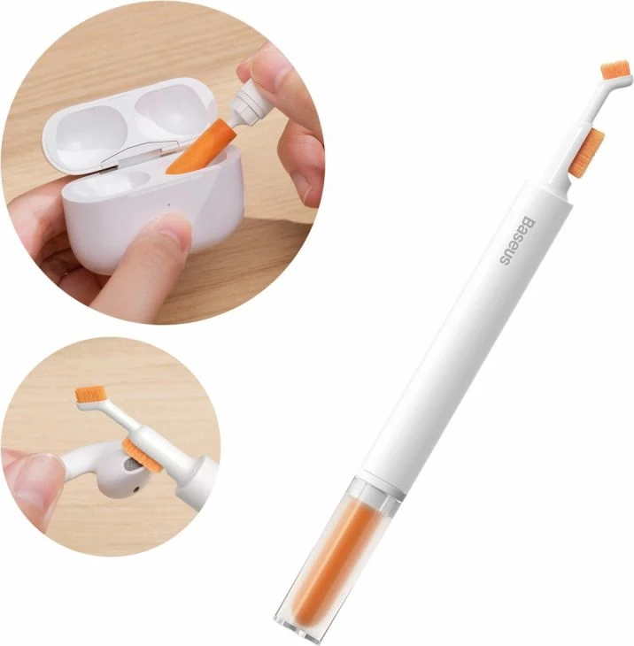 Brushë pastrimi për kufje Baseus CL01, e bardhë