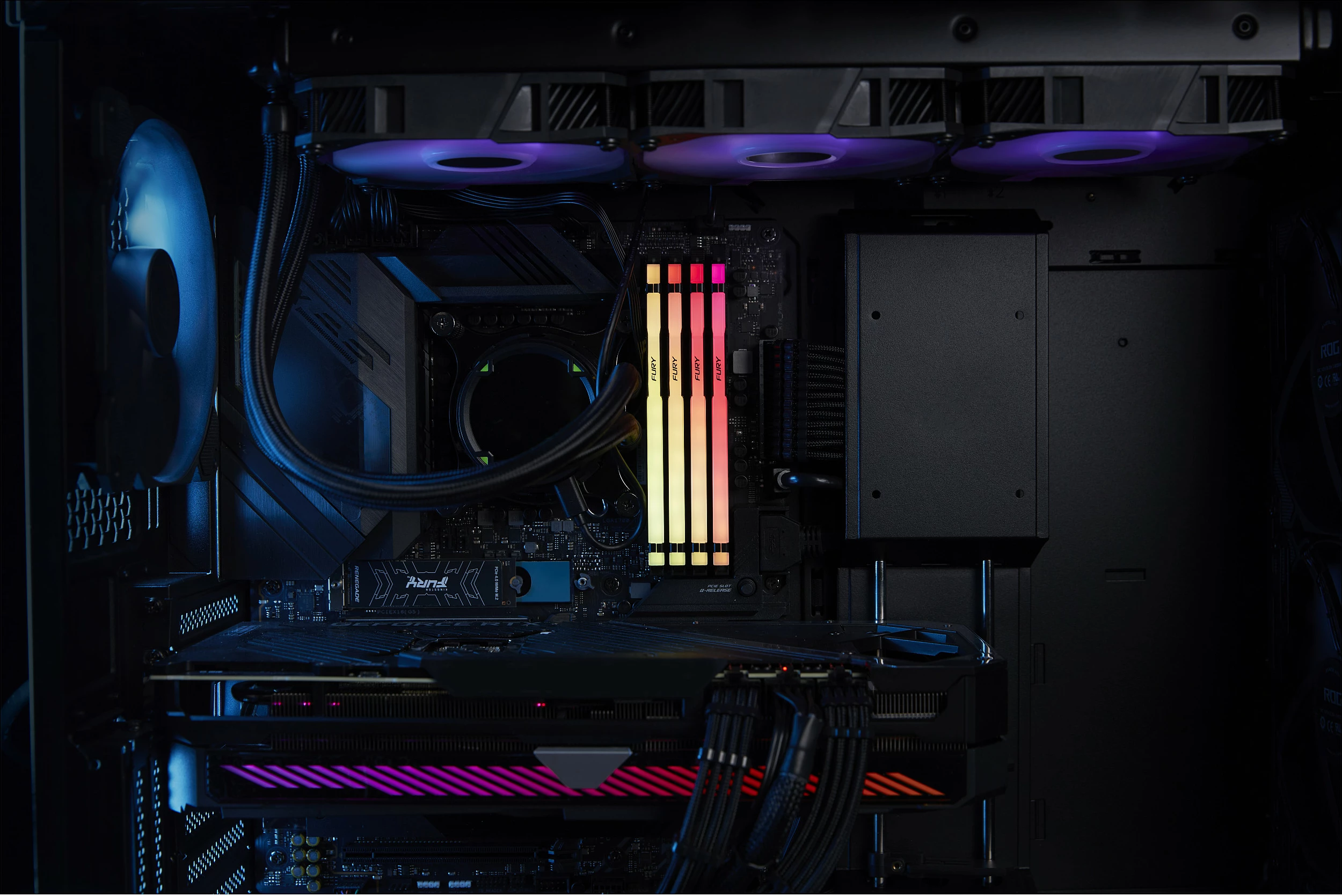 RAM Memorje Kingston FURY Beast RGB EXPO 16GB DDR5 6400MT/s CL32 e zezë