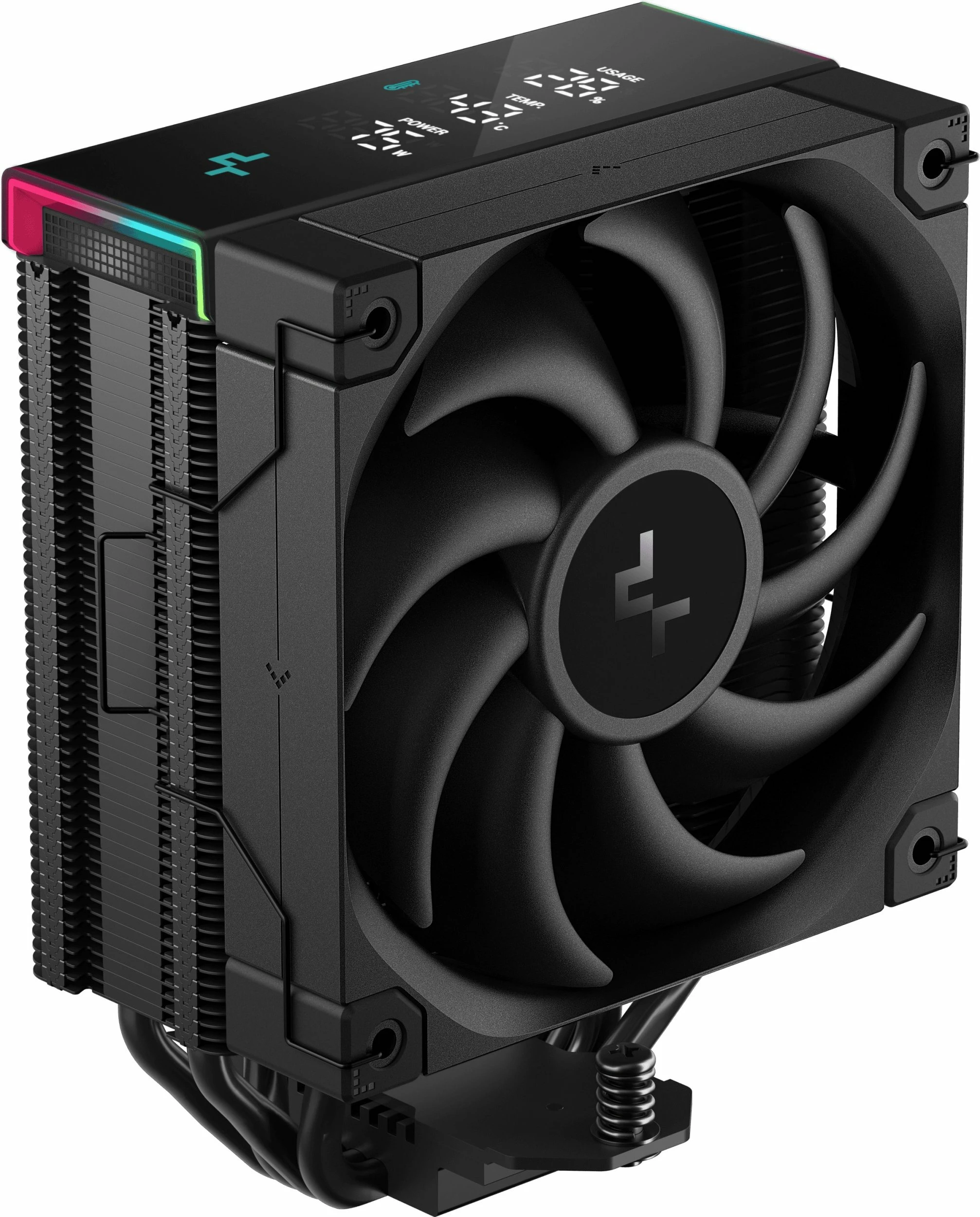 Ftohës CPU Deepcool AK400 Digital Pro (R-AK400-BKAPMN-G) 120 mm, ARGB, ekran digjital, i zi