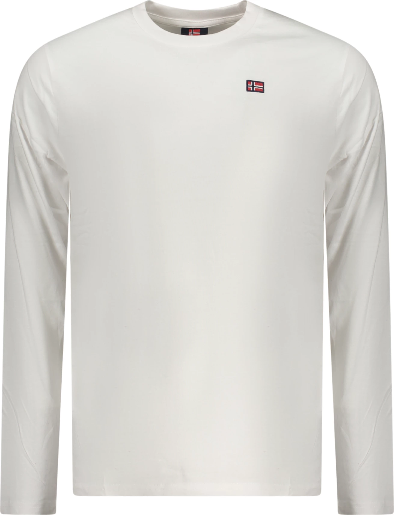 Maicë me mëngë të gjata NORWAY 1963 meshkuj, të bardhë