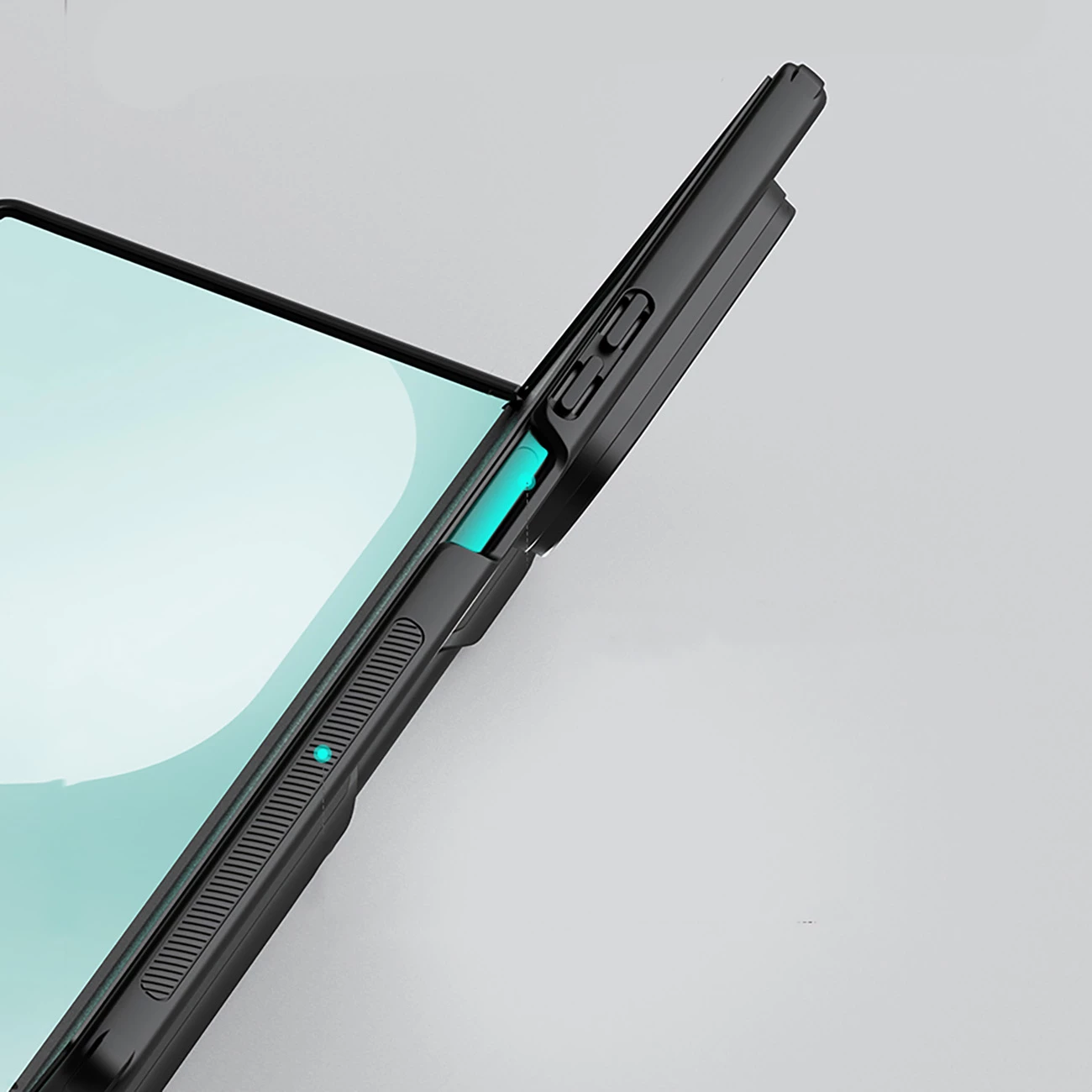 Mbështjellës, Nillkin, Super Frosted Shield Fold Magnetic për Samsung Galaxy Z Fold 7, kompatibil me MagSafe, hapësirë për S Pen, e zezë