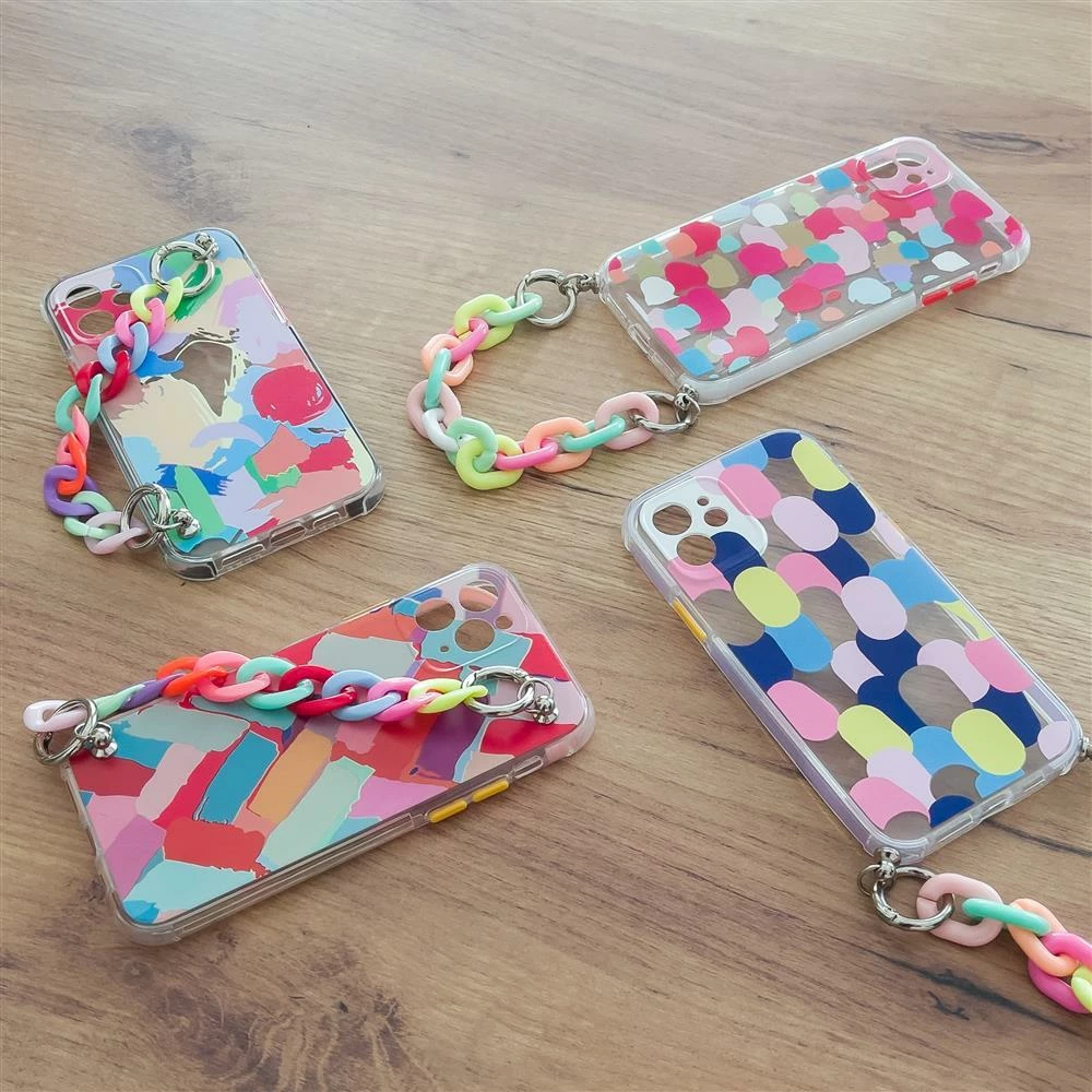 Mbështjellës Hurtel Color Chain Case për Xiaomi Redmi 10, me zinxhir, shumëngjyrësh