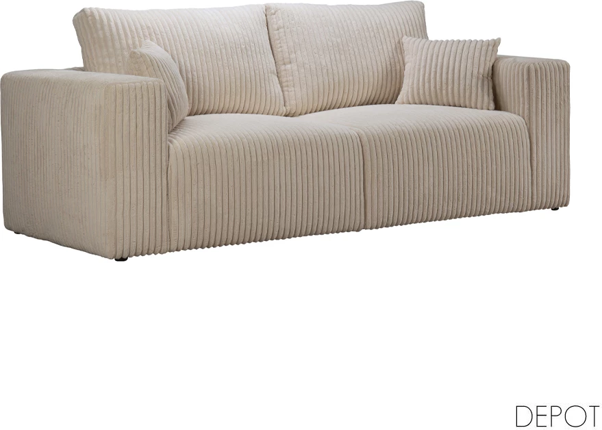 Kauç i madh tre vendësh, ngjyrë off white, BULLET, 232x101x92