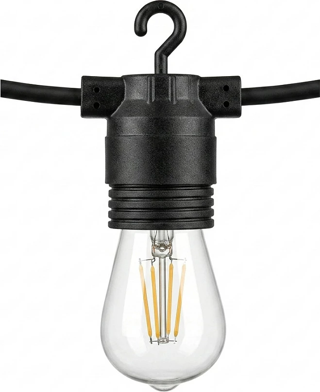 Llambë LED Synergy21 S14, E27, 2W, për litar dritash, e verdhë