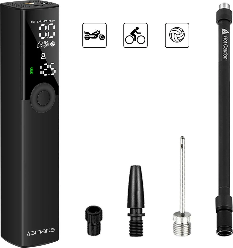 Pompa ajri 4smarts 496456, Universal, 8 bar, 20 l/min, e zezë