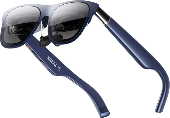 Syze AR XREAL 1S (X1113), Micro OLED, 1920x1200 për sy, 120Hz, 700 nits, 3DoF, blu e errët