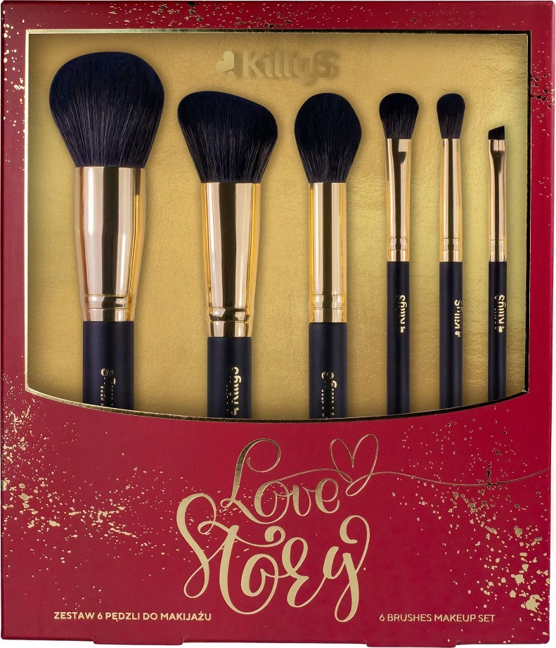 Set furçash për grim KillyS Love Story për femra 6 copë