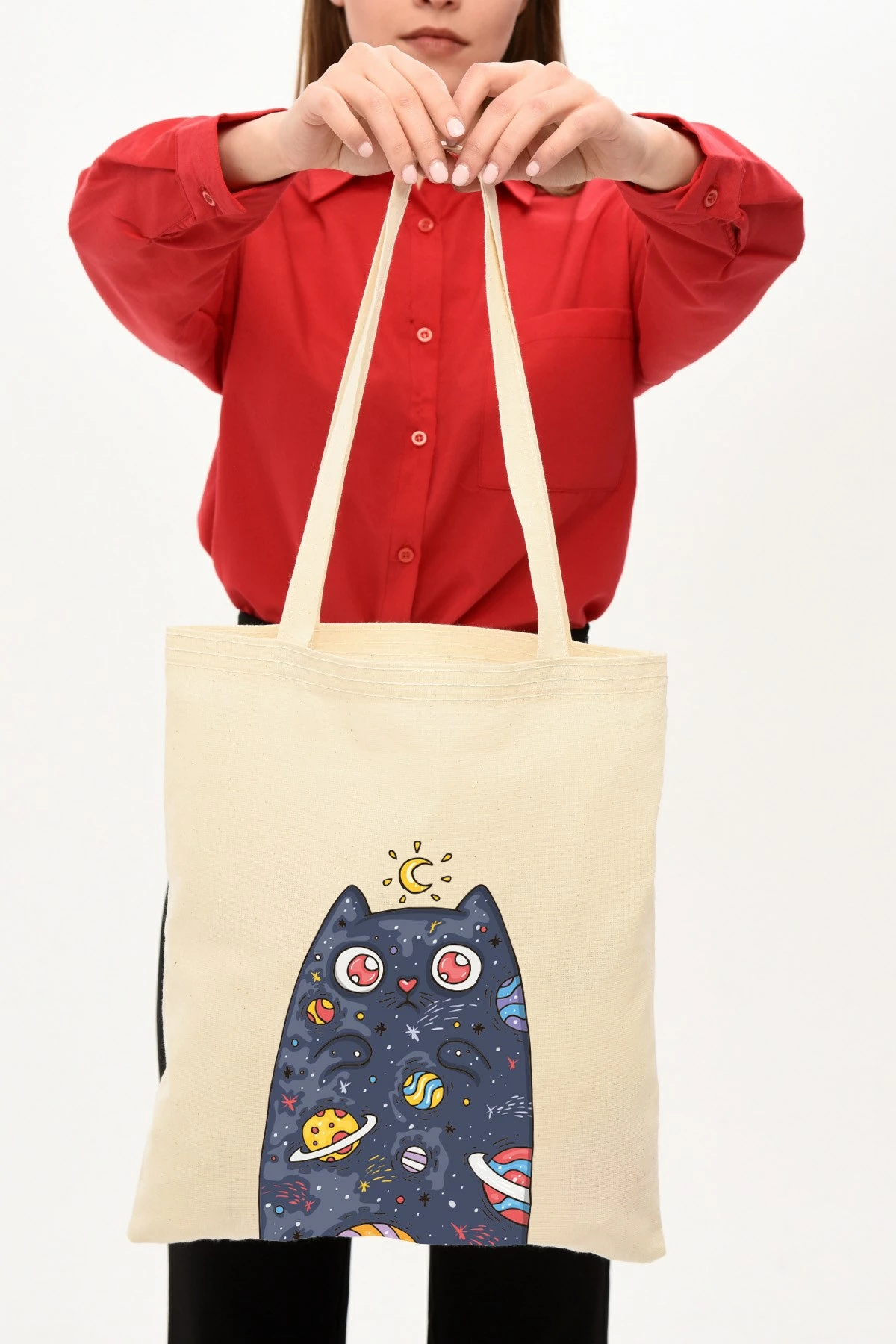 Çantë Tote Zoozie Bags, krem, 35x40cm, 0314