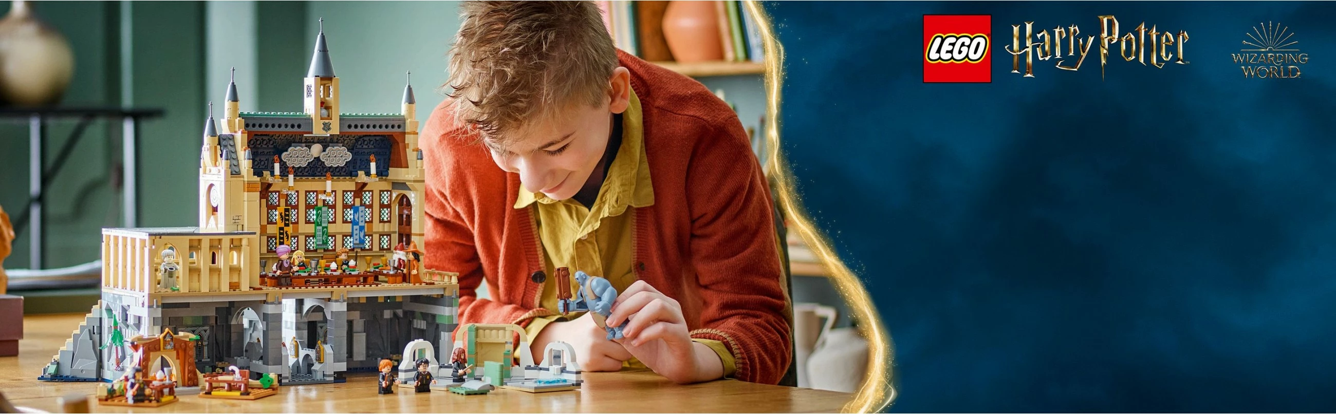 Set ndërtimi LEGO Hogwarts™ Castle: The Great Hall, 1732 pjesë, plastikë, 2.92 kg