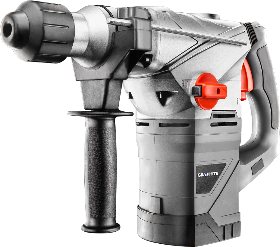 Çekiç rrotullues Graphite 58G862 1500 W 4.5 J SDS-Plus, gri/kuqe, me valixhe