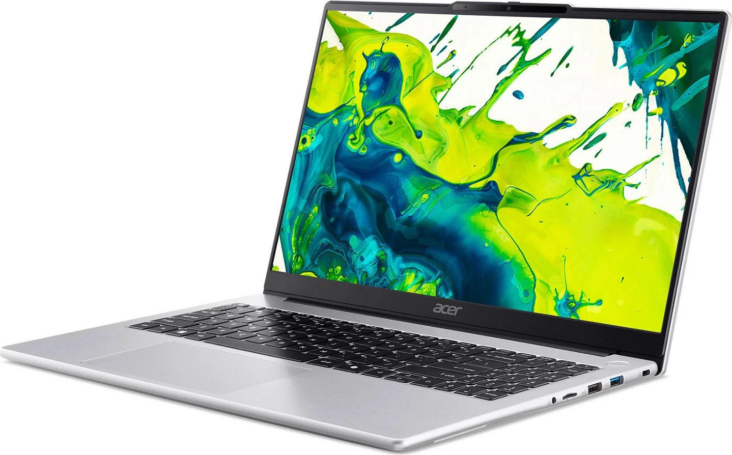 Laptop Acer Aspire Lite AL15-45P-R07J, Ryzen 7 5825U, 16GB RAM Memorje, 512GB SSD, Windows 11 Home, tastierë AZERTY FR, i argjendtë