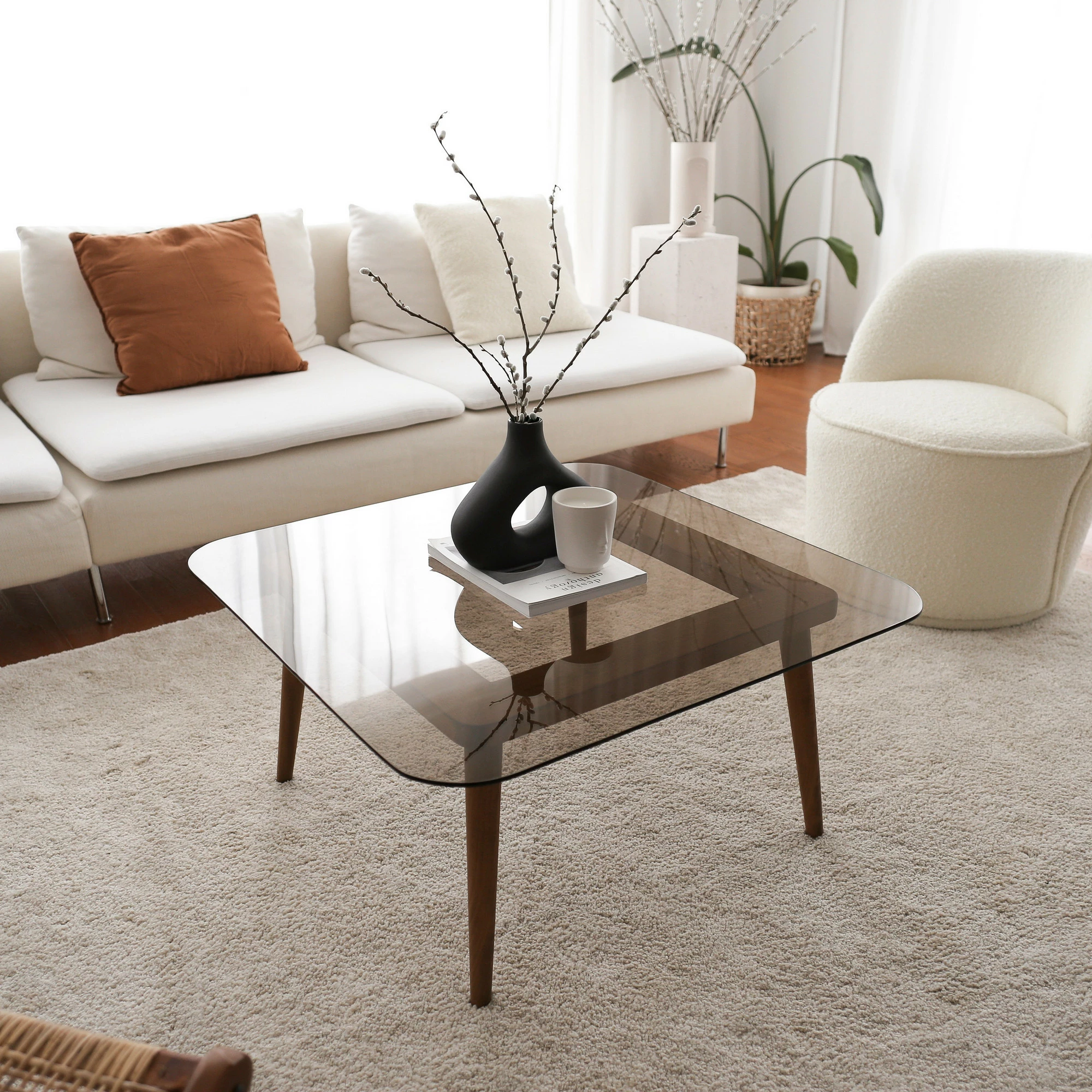 Tavolinë kafeje Hanah Home, Smart, ngjyrë bronzi