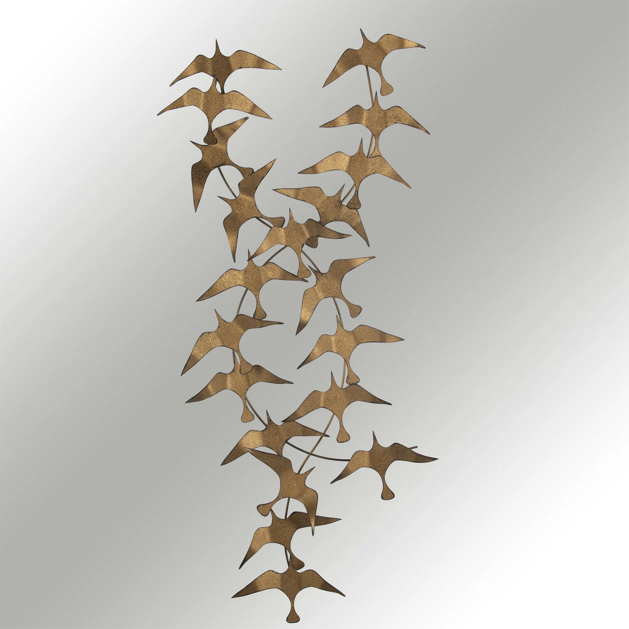 Aksesor dekorativ metalik për mur Wallity, Sahika, shumëngjyrësh, 112x11x50cm