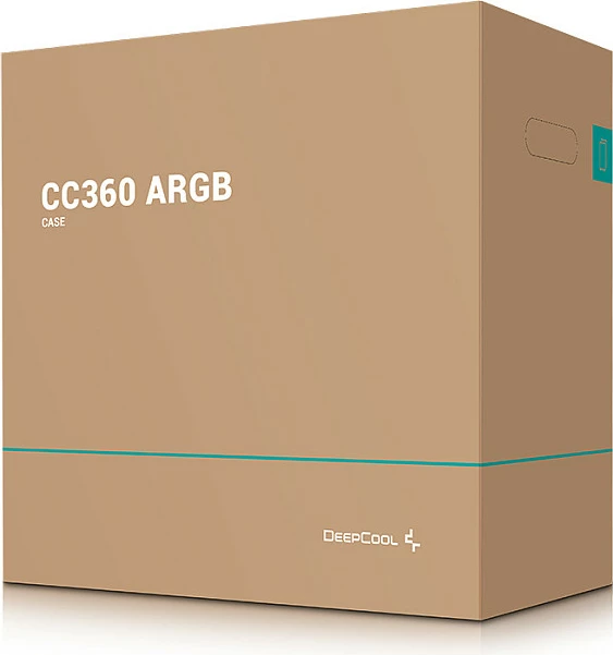 Kasë Deepcool CC360 ARGB, Mini Tower, xham i temperuar, e zezë