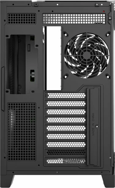 Kasë XYZ PC GEAR Tesseract ARGB X-CS-TESSERACT-B, Midi Tower ATX, 4x ARGB fan, USB-C, xham i temperuar, e zezë