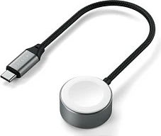Kabllo karikimi magnetike USB‑C Satechi Magnetic Fast Charging Cable për Apple Watch, e zezë