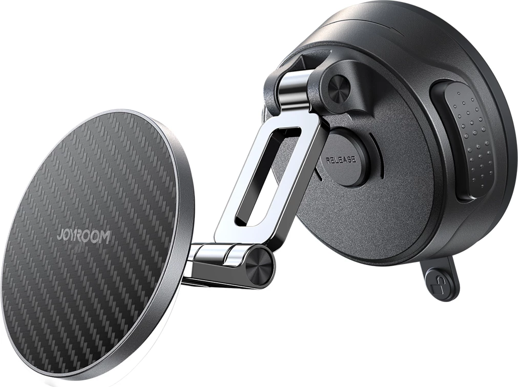 Mbajtëse magnetike për celular Joyroom JR-ZS510 me kupë thithëse për xham/pult, e zezë