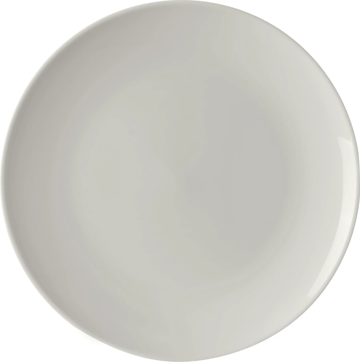 Pjatë e sheshtë porcelani Fine Dine Pure Crema Ø180 mm, krem, set 12 copë