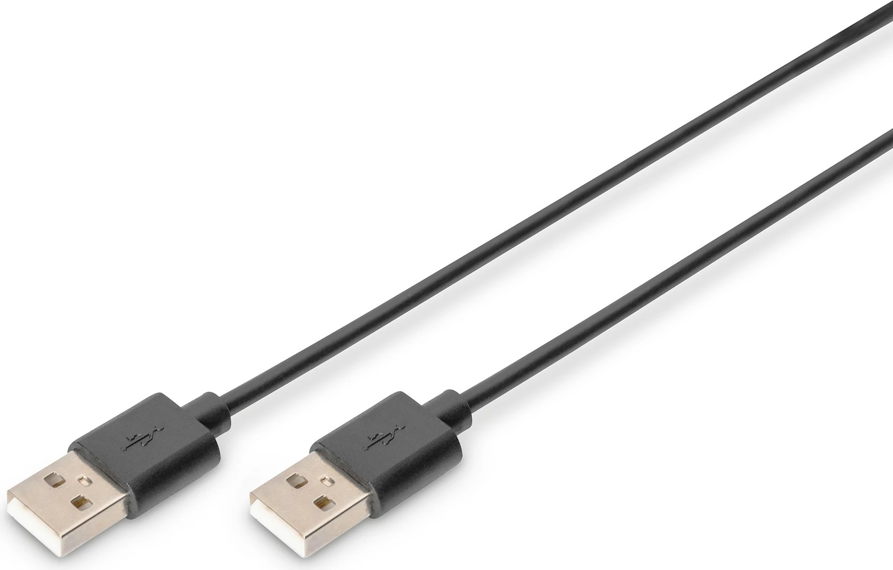 Kabllo USB 2.0 Digitus 1.8m, USB-A mashkull/mashkull, e zezë