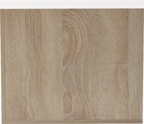 Tavolinë kafeje zgjatshme Extera, ngjyrë e bardhë-sonoma, 100-160x50x45cm