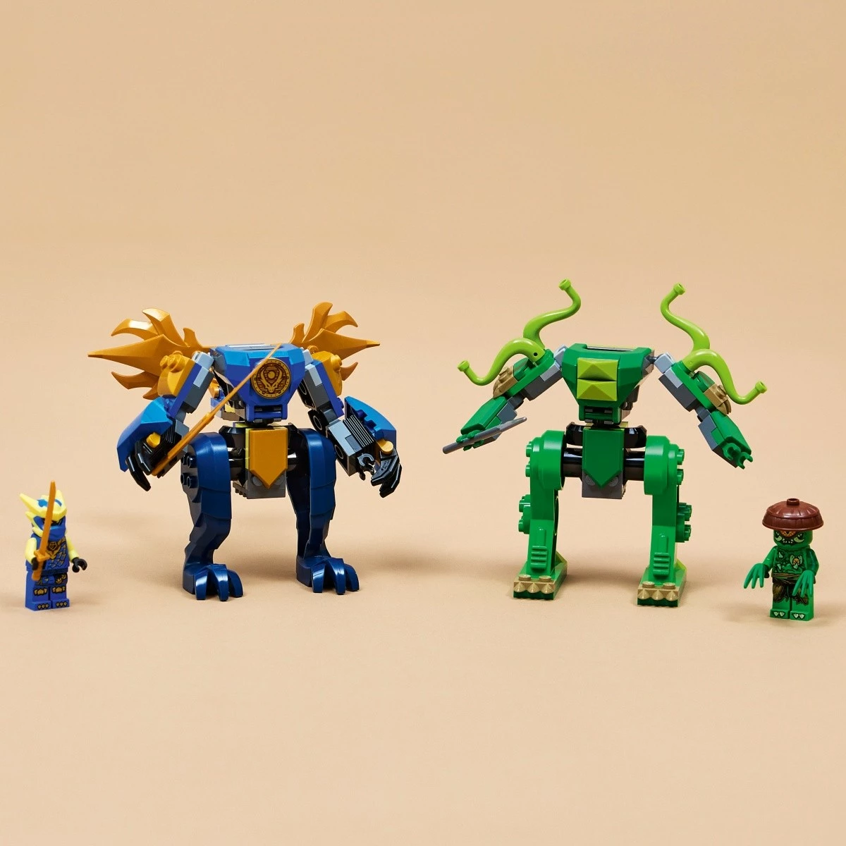 Set blloqe ndërtimi LEGO NINJAGO 71853 Jay's Dragon Mech Battle, 107 copë, 4+