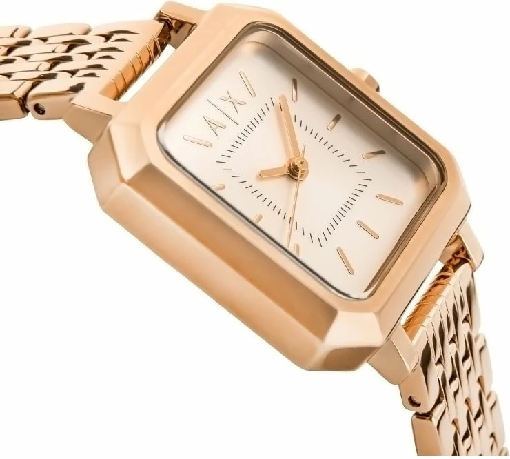 Orë dore set për femra Armani Exchange, rozë gold