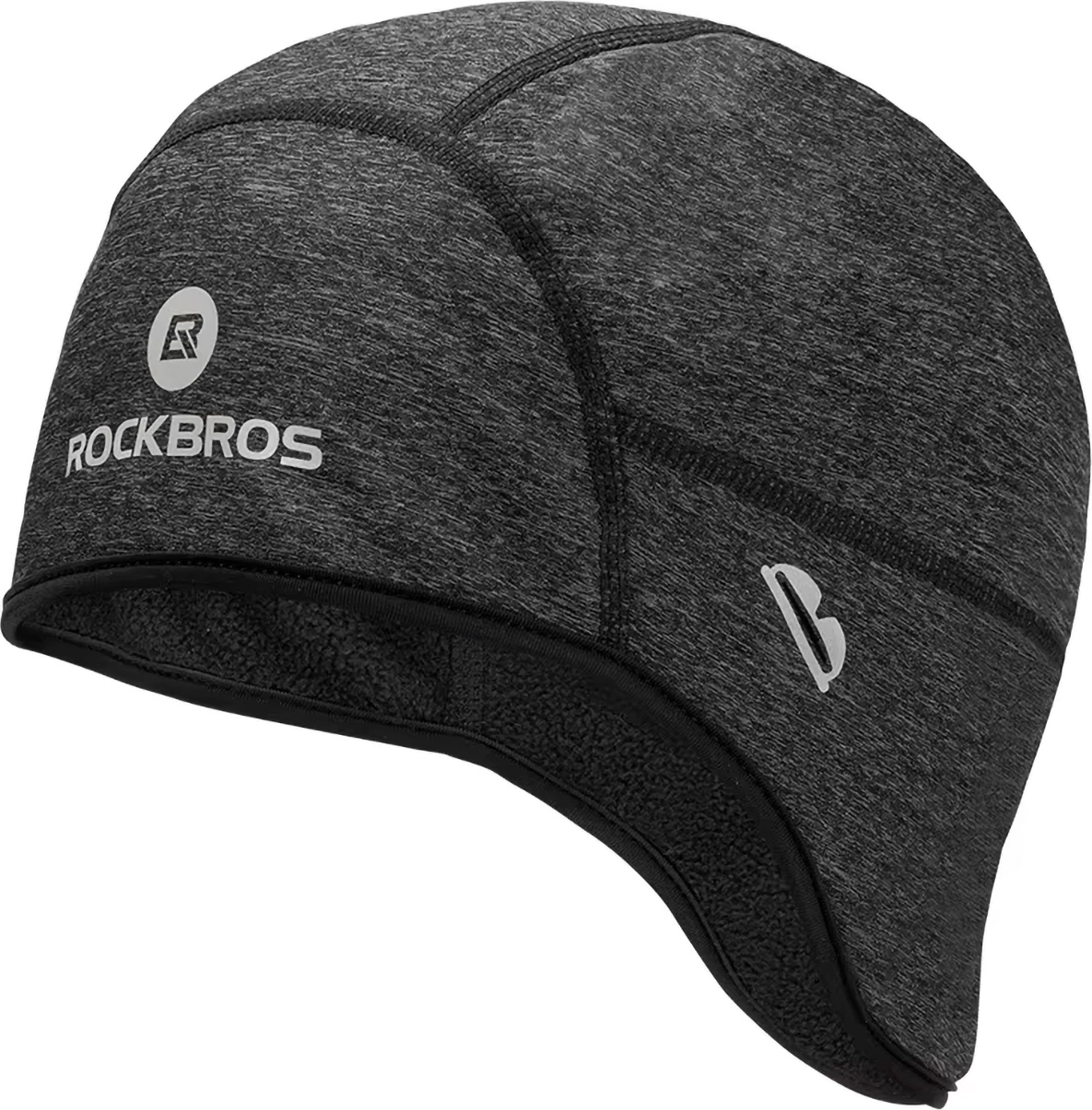 kapuç nën helmetë çiklizmi, Rockbros, Dala, termik me sipërfaqe kundër erës dhe vrima për syze, universale 53-61 cm, gri