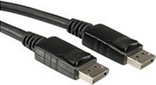 Kabllo DisplayPort ROLINE, DP M-DP M, 2 m, DP v1.2, e zezë