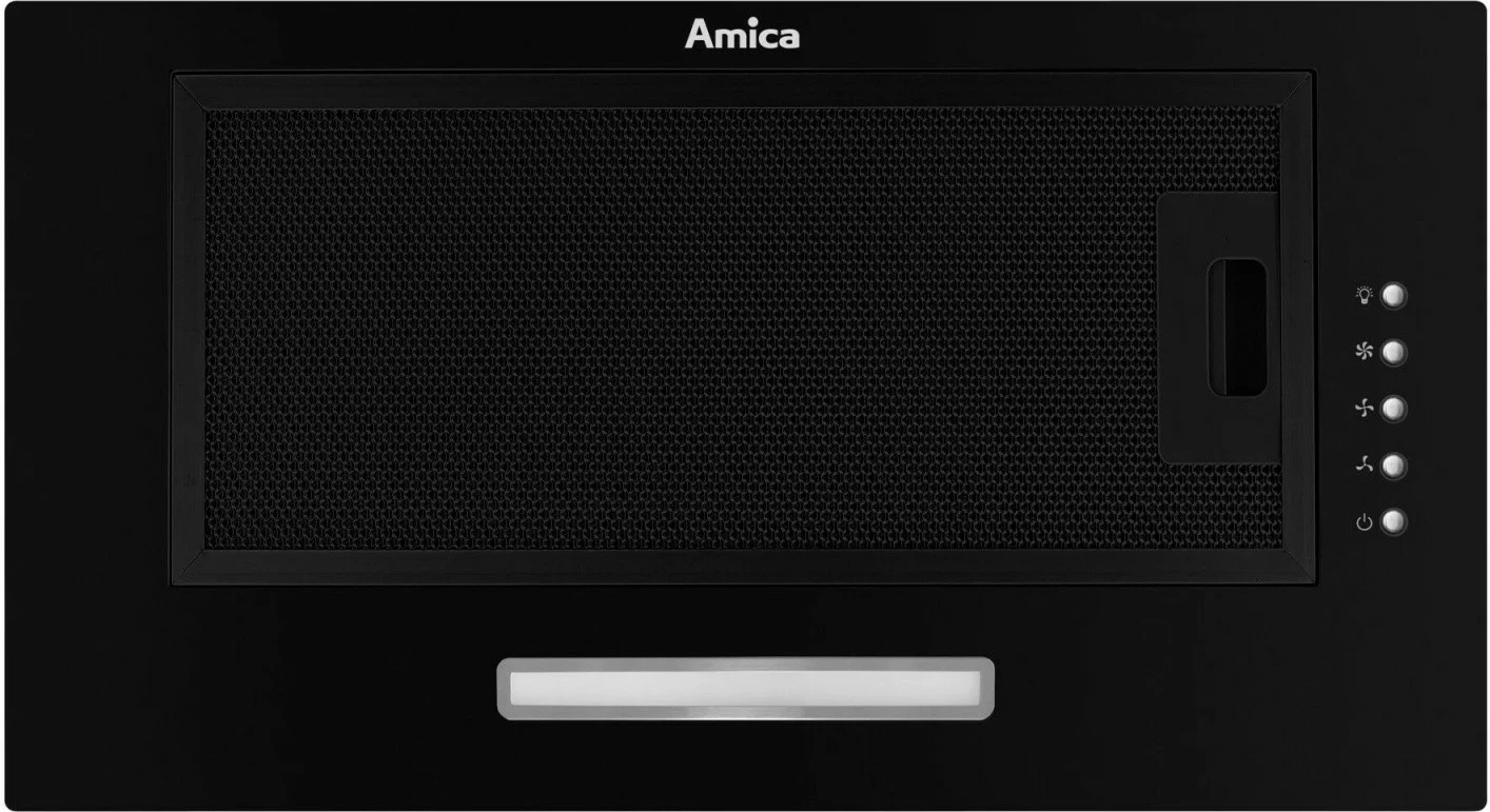 Aspirator kuzhine Amica OMP6211B, i zi, 52 cm, LED