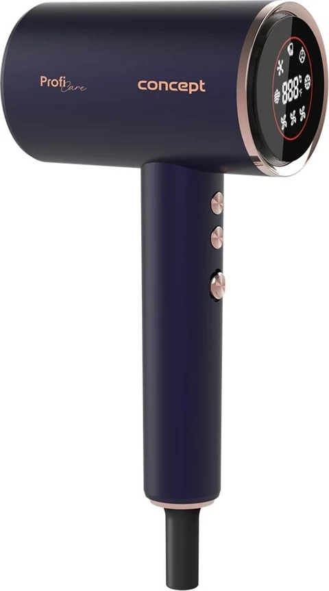 Tharëse flokësh CONCEPT VV8100, BLDC, LCD, 1600 W, vjollcë